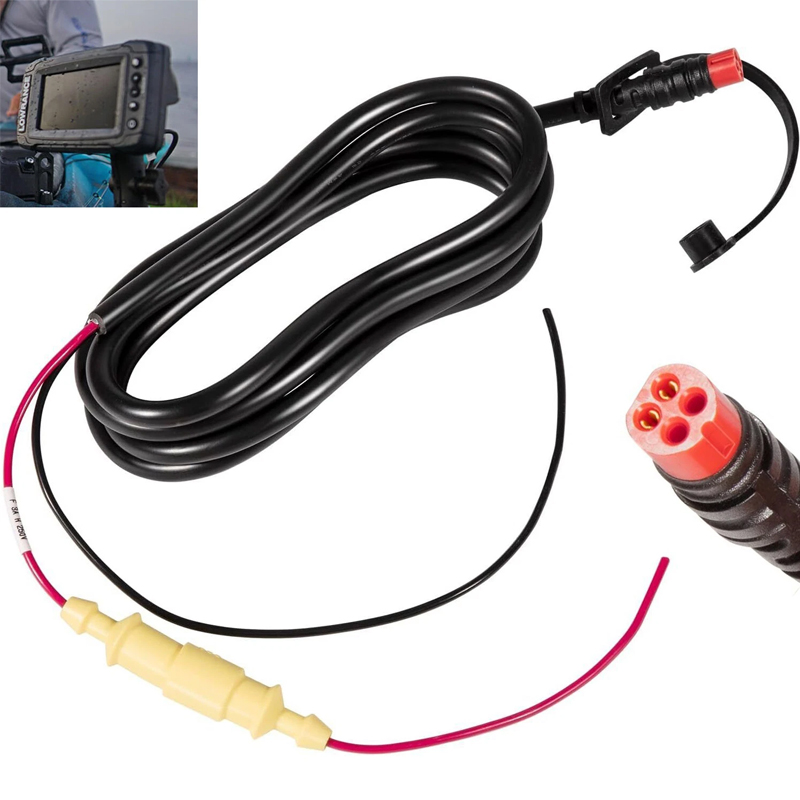 Fish Finder Cable - 010-11678-10 Kabel Daya Maritim 6 kaki,