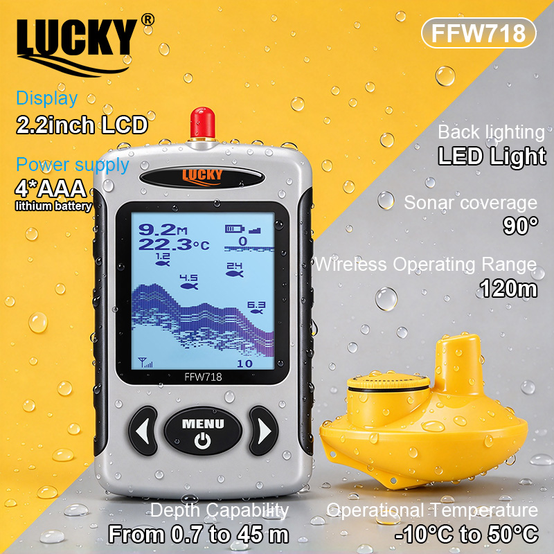 Fishing Depth Finder - LUCKY FFW718 Alat Pencari Ikan Nirkabel
