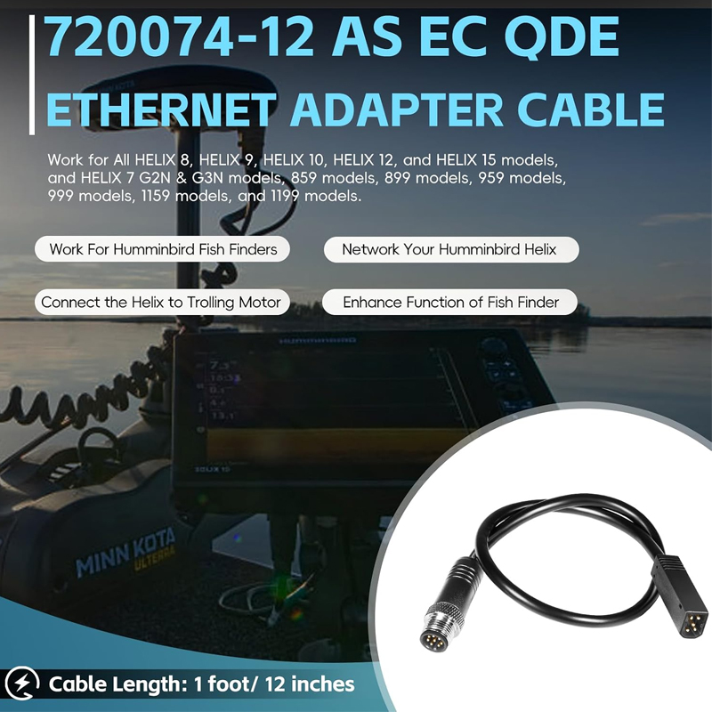 Kabel Adaptor Ethernet AS EC Q - Fish Finder Cable ulasan dan harga
